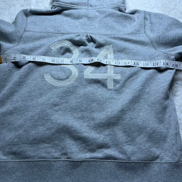 American Eagle Gray Zipup Cuff Hoodie - Picture 7 of 7